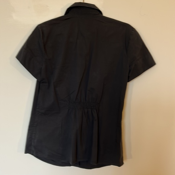The Limited Dark grey short sleeve button down shirt - Picture 3 of 4